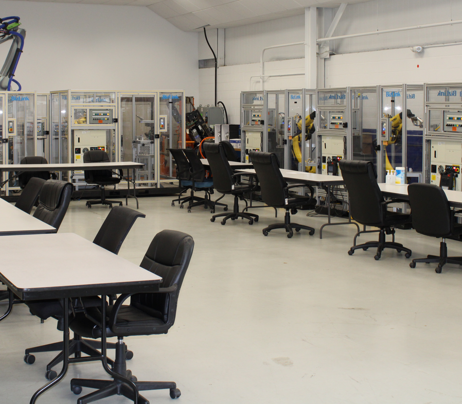 Training lab at BizLink Robotic Solutions USA, Inc.