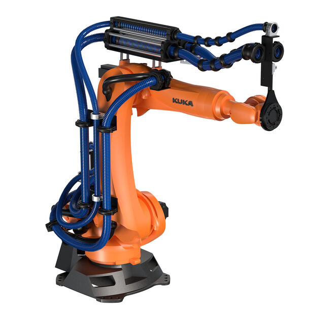 Robot KUKA KR210 R2700 extra, Quantec, with LSC solution, a complete system example.