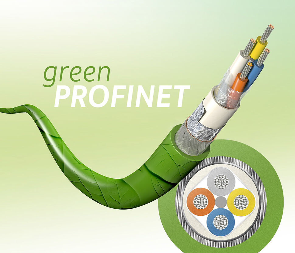 PROFINET green cable