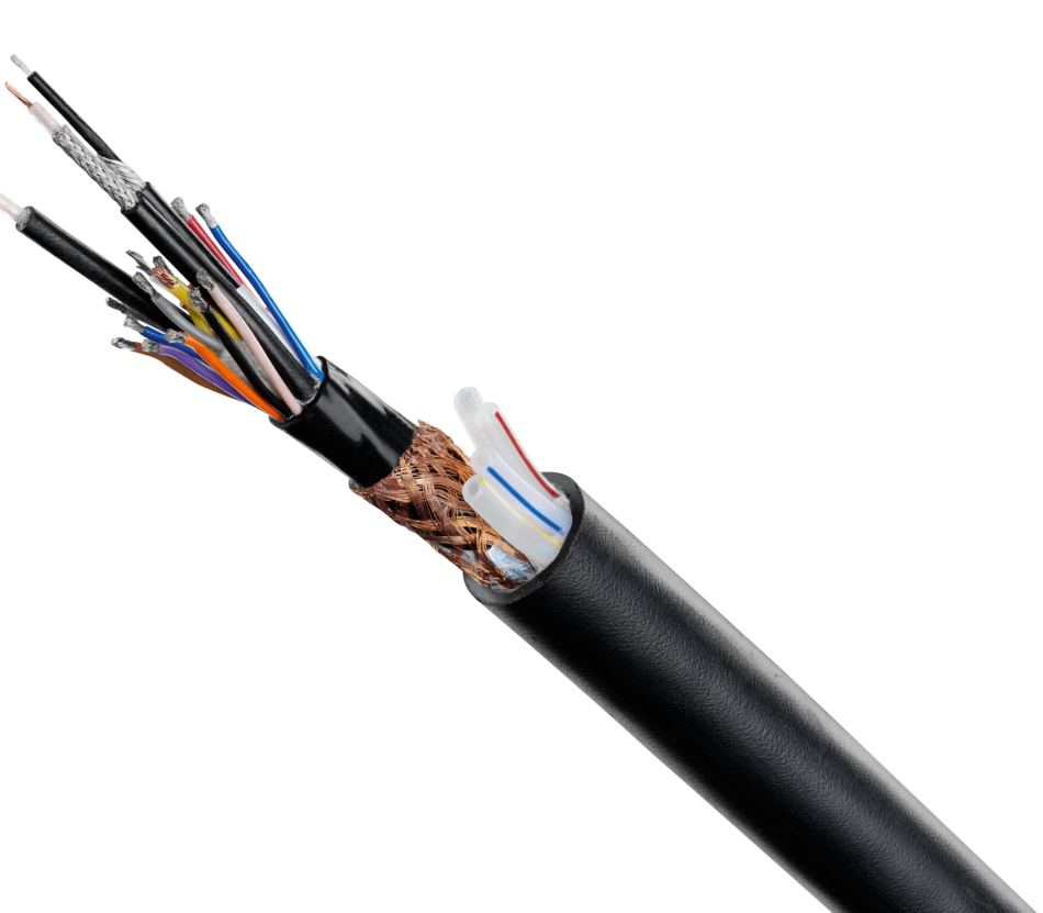 Hybrid Round Cable for immunoassay equipment