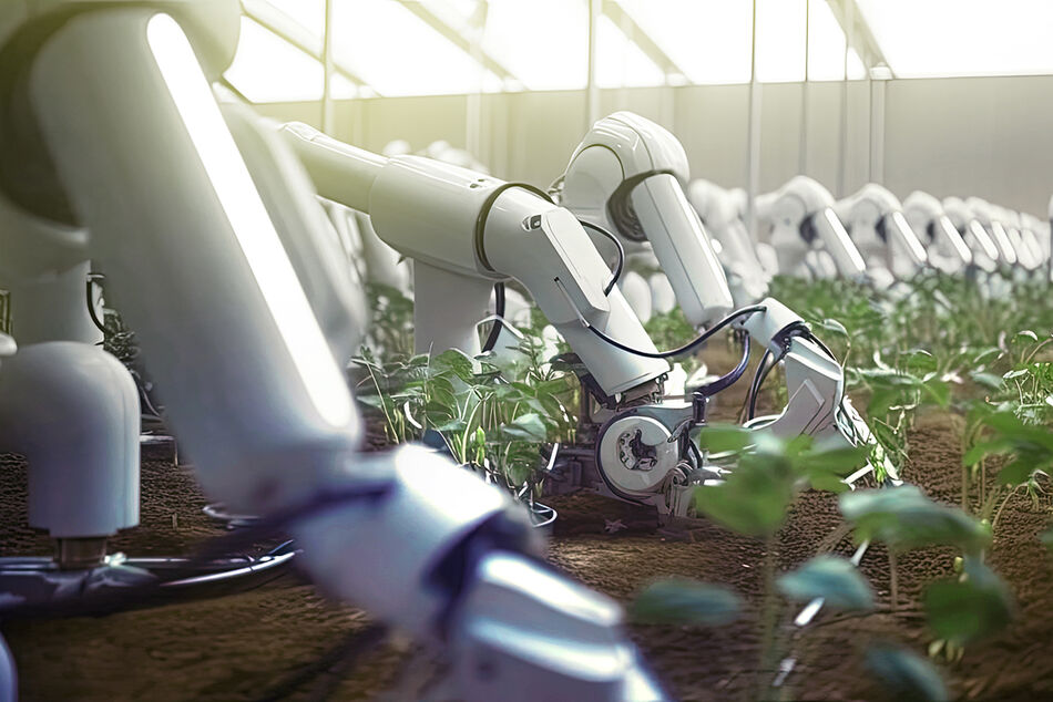 Agricultural crop harvesting robot